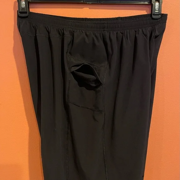 Prana Mens Black Drawstring Athletic Shorts with Side Pocket Size XL - Picture 4 of 9